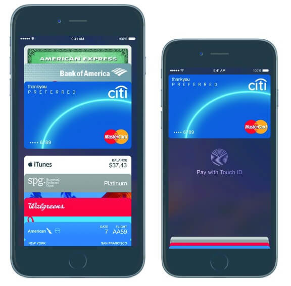 Apple Pay screenshots 2015