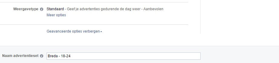 Weergavetype Facebook adverteren