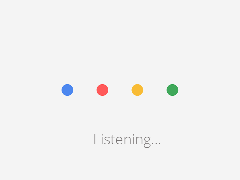 Google Assistent gif luisteren