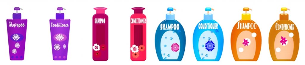 plastic shampooflessen