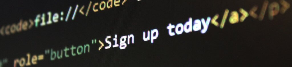 Sign up today - HTML