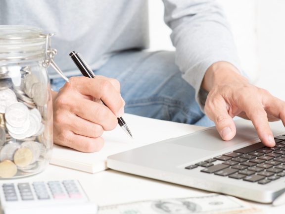 People Analyzing investment