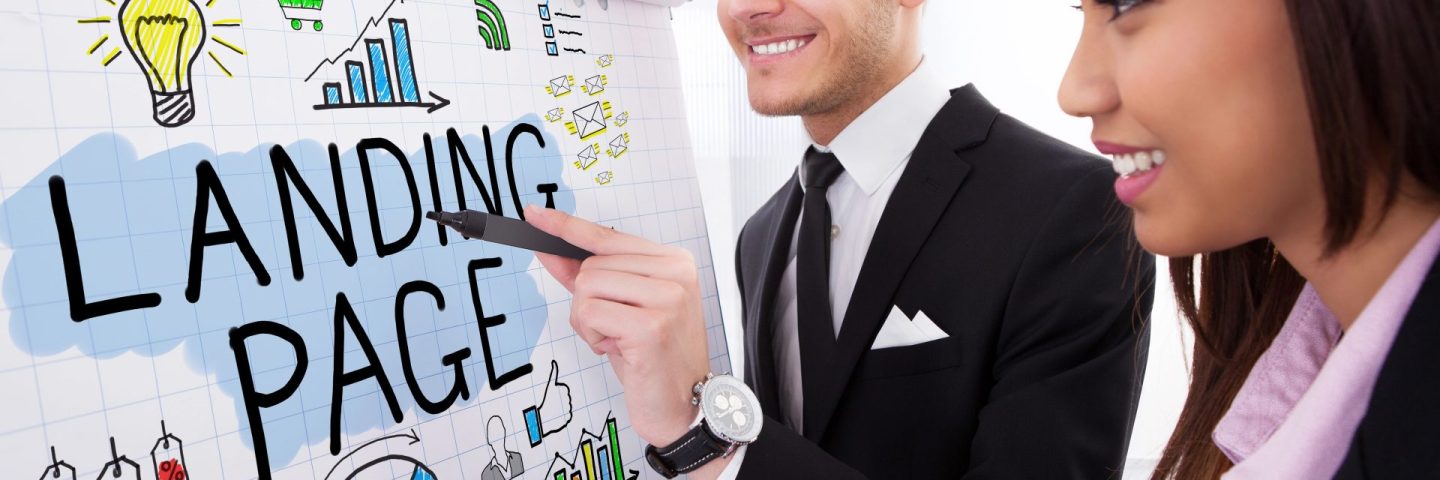 Businesspeople Discussing Landing Page