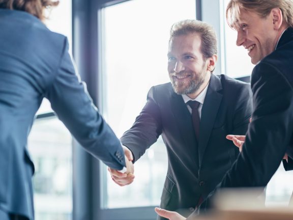 businessmen shaking hands