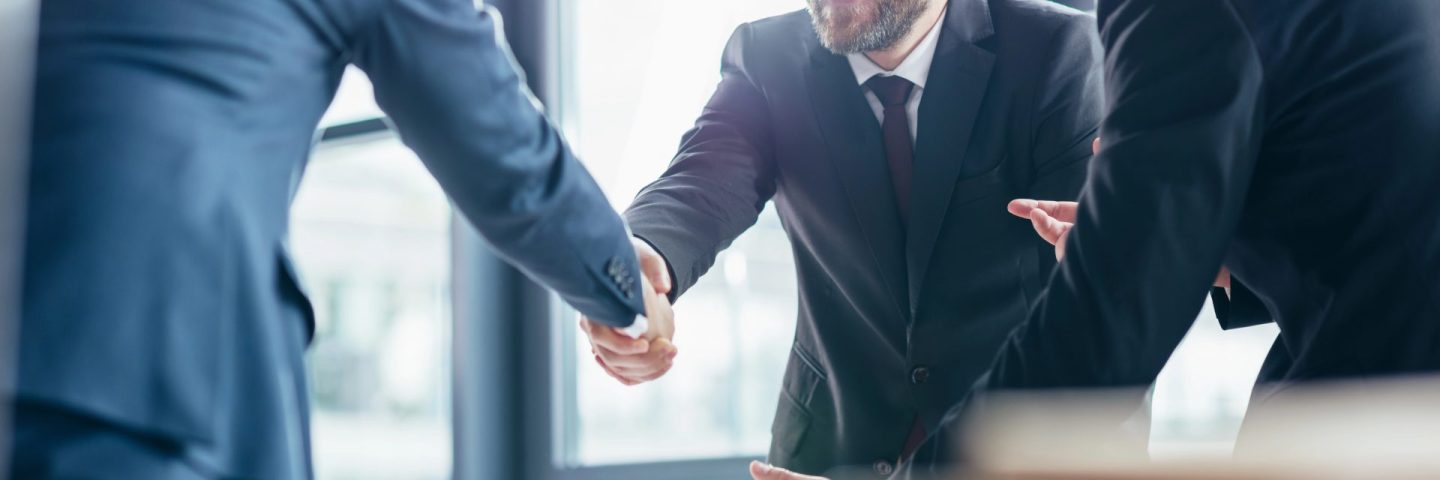 businessmen shaking hands