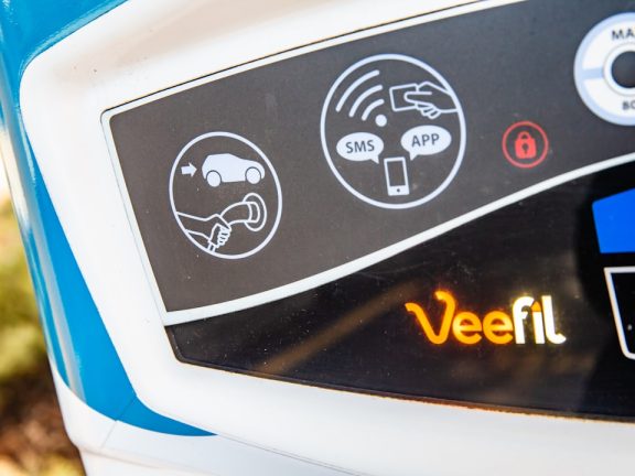 Photo Electric car charging station