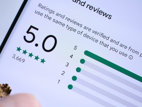 Perfect Ratings and reviews score 5.0 out of 5.0 on google play store on android.
