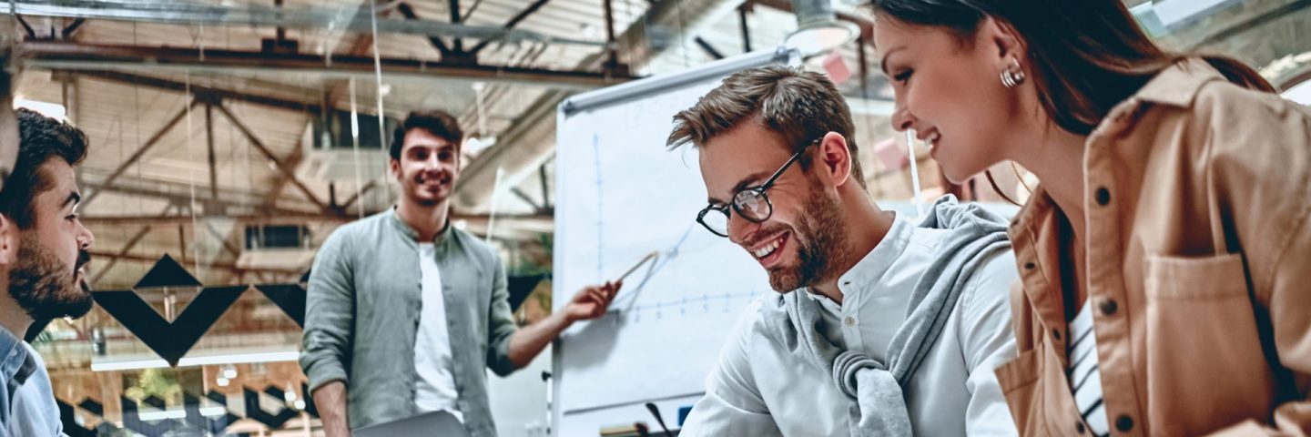 Young business people in office