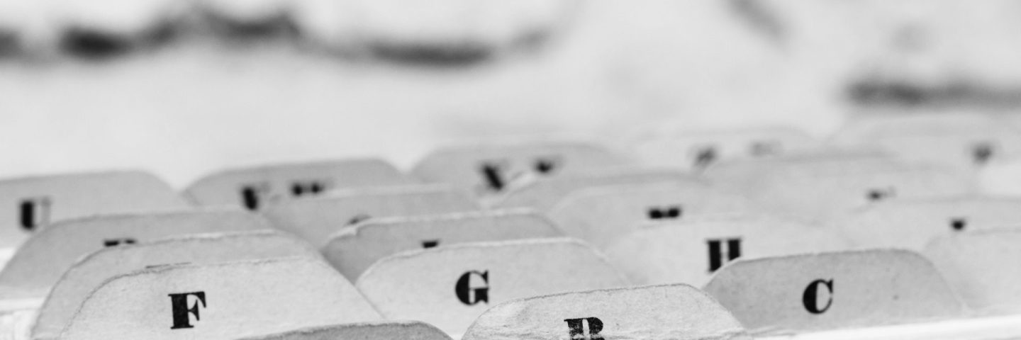 Close up of alphabetical index cards in box