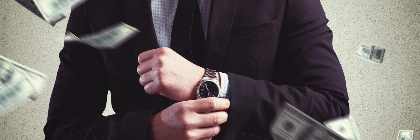 Rich Man with Clock