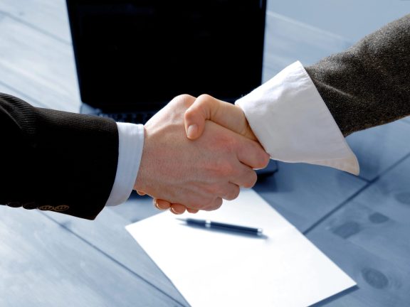 Shaking hands