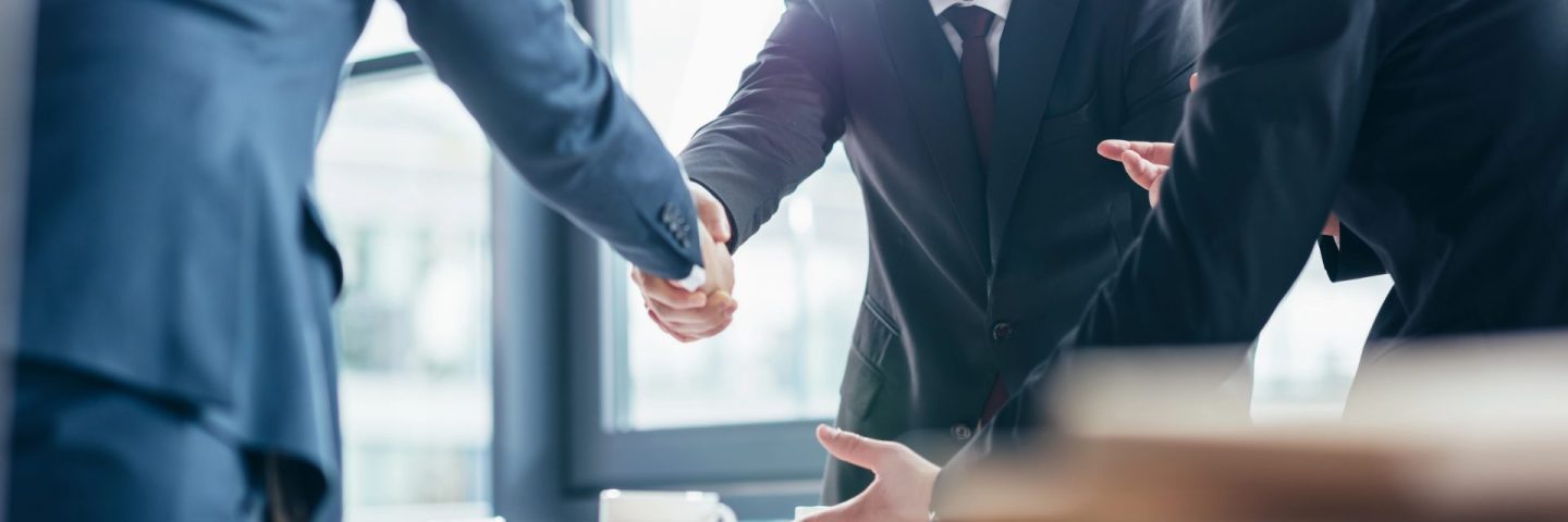 businessmen shaking hands