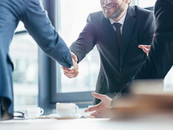 businessmen shaking hands