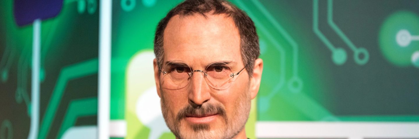 ISTANBUL, TURKEY - MARCH 16, 2017: Steve Jobs wax figure at Madame Tussauds wax museum in Istanbul. Steve Jobs was  the co-founder, chairman, and chief executive officer of Apple Inc.