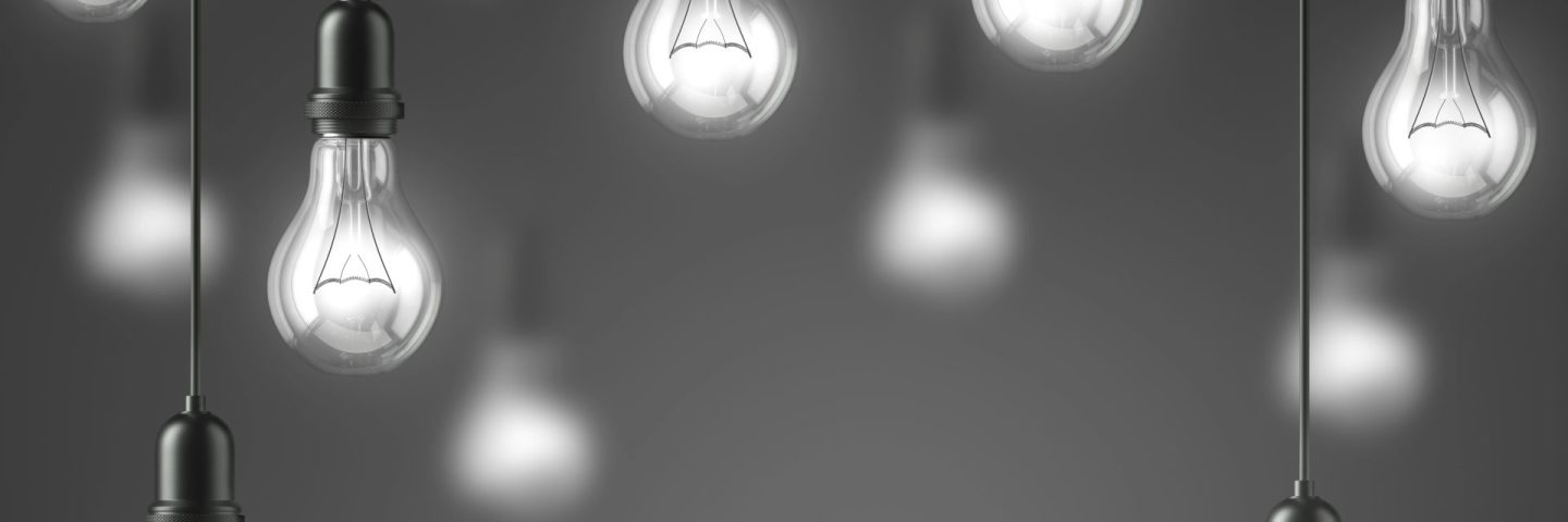 Lamp light bulbs. 3D illustration