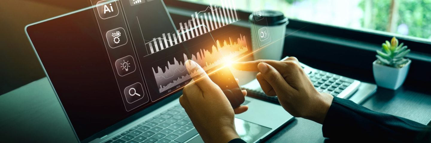 Global business network connection, digital marketing, artificial intelligence AI technology, global business structure, customer data analysis and exchange, digital technology, targeting development.
