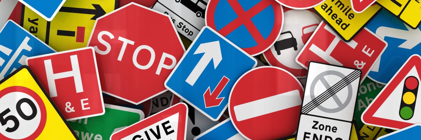 Many British traffic signs