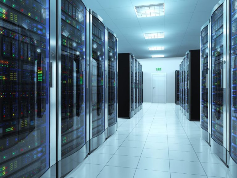 Server room in datacenter